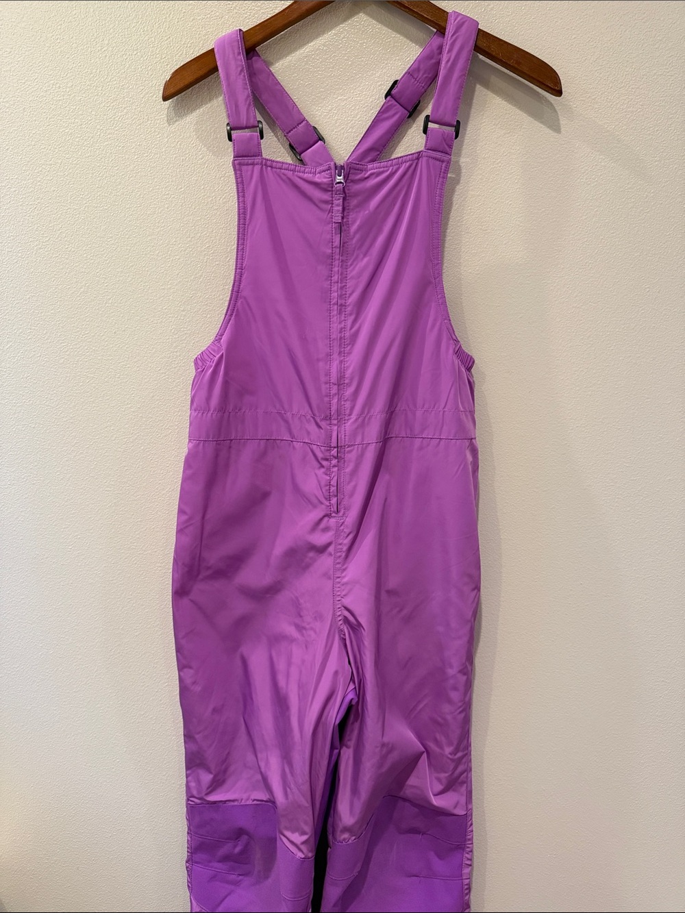 Kids Land’s End Iron Knee Purple Snow Bib Overalls XL 14/16